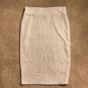 Windsor White Gold Flaked Skirt